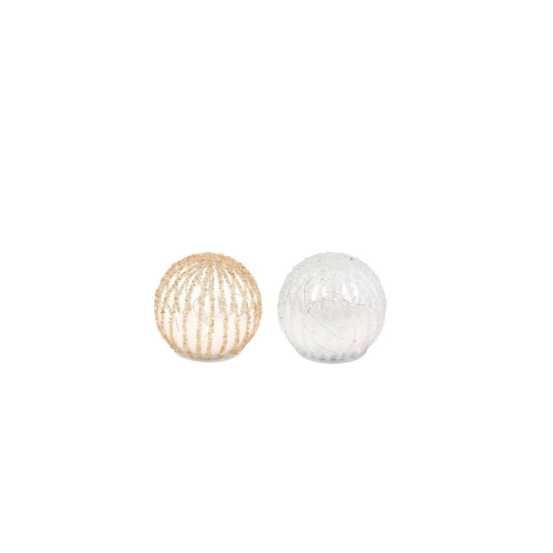 Glow Led Décor Ball Set of 2 Multi - Lemon And Lavender Toronto