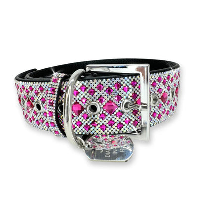 Diamond in the Ruff CHOCOLAT ROSÉ  - Dog Collar & Leash  ( Sold Individually)