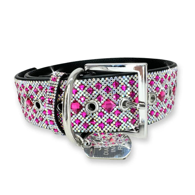 Diamond in the Ruff CHOCOLAT ROSÉ  - Dog Collar & Leash  ( Sold Individually)