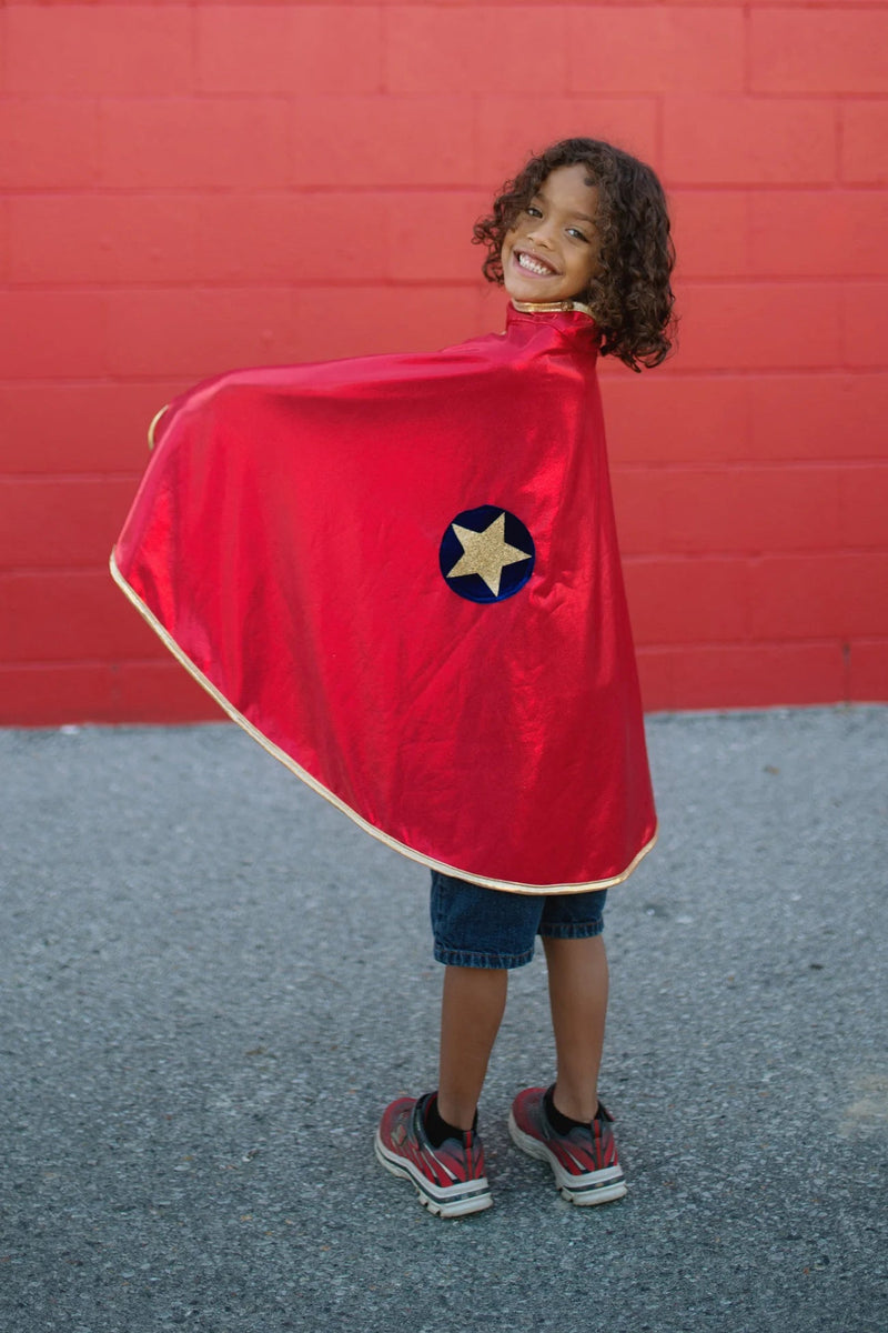 Gold and Red Reversible Wonder Cape - Lemon And Lavender Toronto