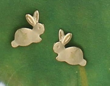 Gold Bunnies Post Earring - Lemon And Lavender Toronto