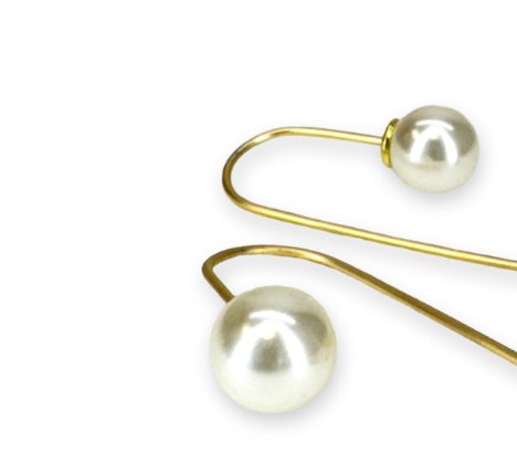 Gold Pearl Drop Earrings - Lemon And Lavender Toronto