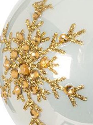 Gold Snowflake Ball Ornament - Lemon And Lavender Toronto