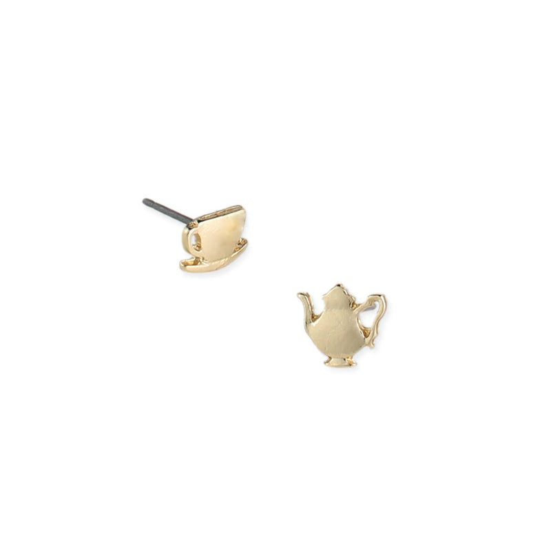 Gold Tea Set Post Earring - Lemon And Lavender Toronto