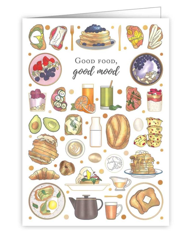 Good Food, Good Mood Card - Lemon And Lavender Toronto