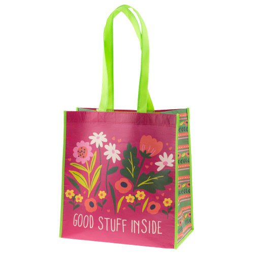 Good Stuff Inside - Recycled Large Gift Bag - Lemon And Lavender Toronto