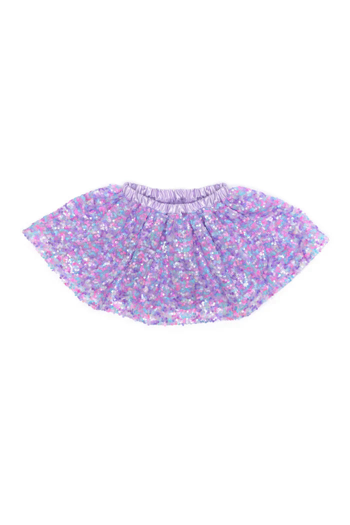 Purple Sequin Party Skirt