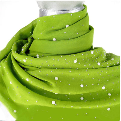 Green Pearl Scarf - Jacqueline Kent - Lemon And Lavender Toronto