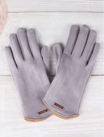 Grey Fashion Touch Screen Gloves - Lemon And Lavender Toronto