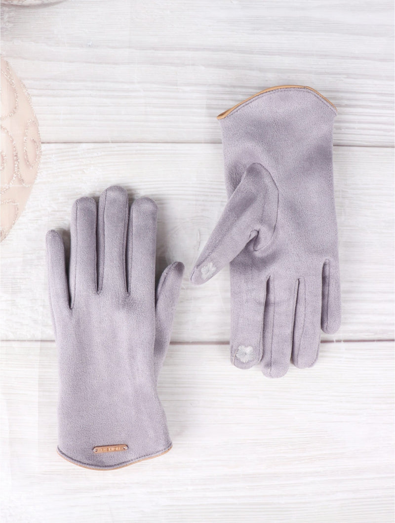 Grey Fashion Touch Screen Gloves - Lemon And Lavender Toronto