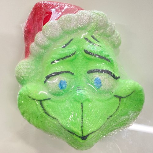 Grinch Santa Bath Bomb - Handmade in Canada - Lemon And Lavender Toronto