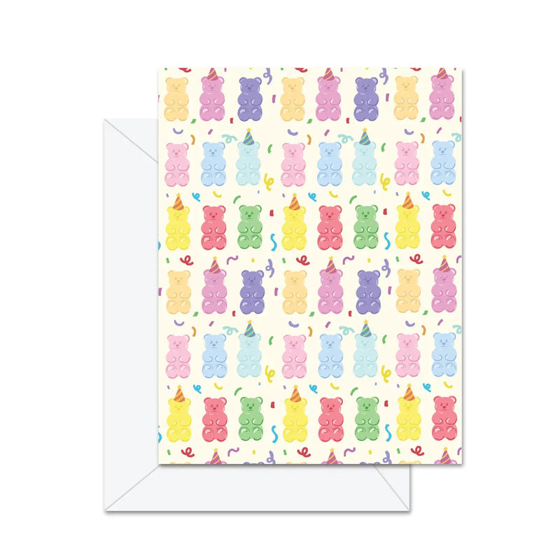 Gummy Bear Pattern - Greeting Card - Lemon And Lavender Toronto