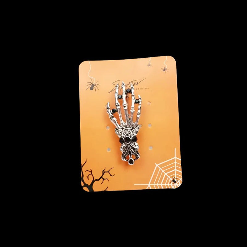 Halloween Skeleton Hand Brooch - Lemon And Lavender Toronto