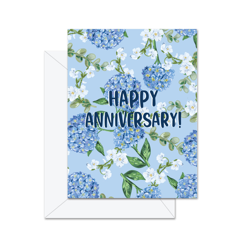 Happy Anniversary (Hydrangea) - Greeting Card - Lemon And Lavender Toronto