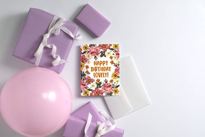 Happy Birthday Lovely! - Greeting Card - Lemon And Lavender Toronto