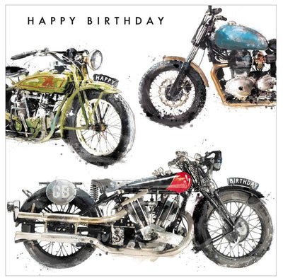 Happy Birthday Motorcycle Card - Lemon And Lavender Toronto