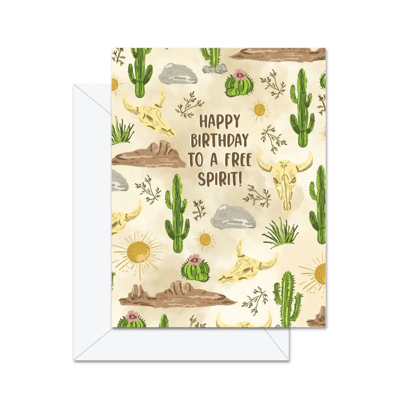 Happy Birthday To A Free Spirit! - Greeting Card - Lemon And Lavender Toronto