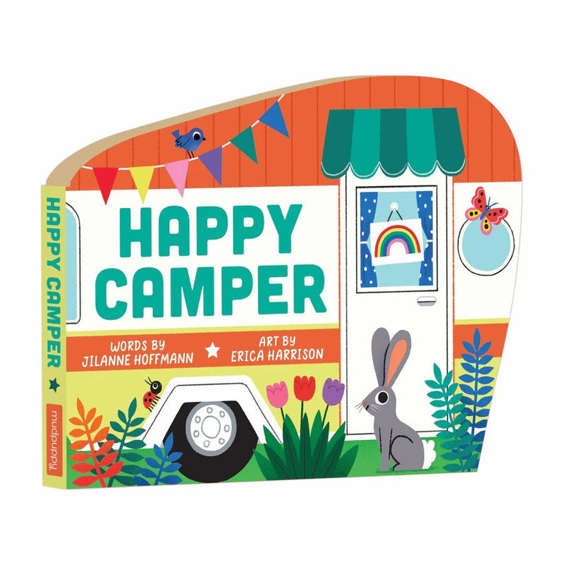 Happy Camper Shaped Board Book - Lemon And Lavender Toronto