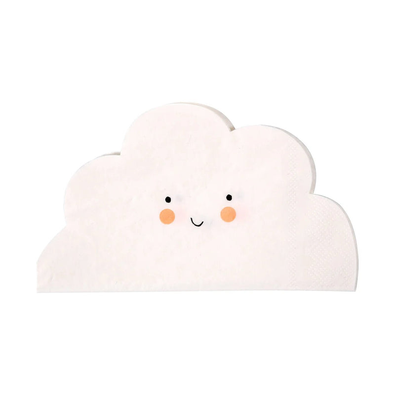 Happy Cloud Napkins - Meri Meri 20Pk - Lemon And Lavender Toronto