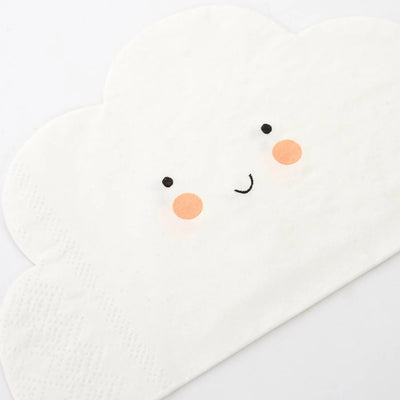 Happy Cloud Napkins - Meri Meri 20Pk - Lemon And Lavender Toronto