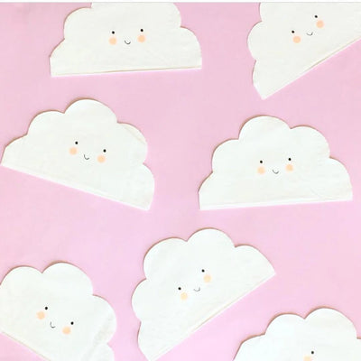 Happy Cloud Napkins - Meri Meri 20Pk - Lemon And Lavender Toronto