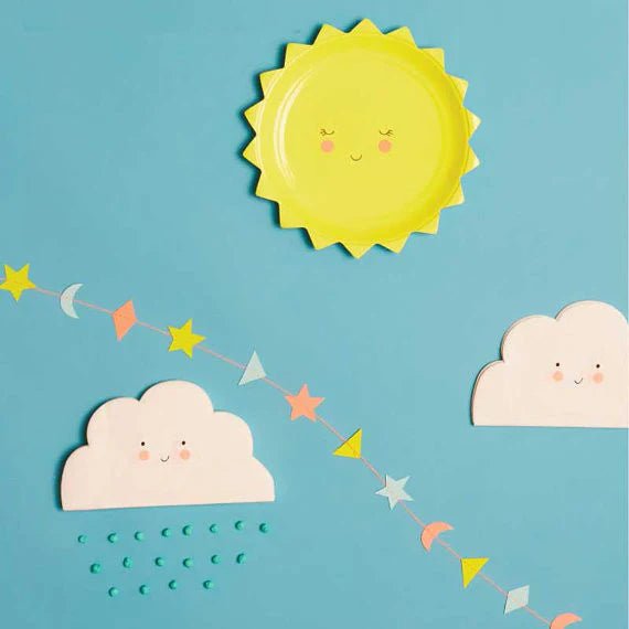 Happy Cloud Napkins - Meri Meri 20Pk - Lemon And Lavender Toronto