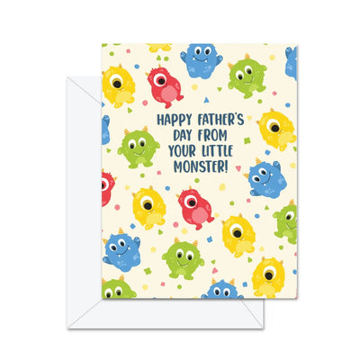 Happy Father's Day from Your Little Monster! - Greeting Card - Lemon And Lavender Toronto