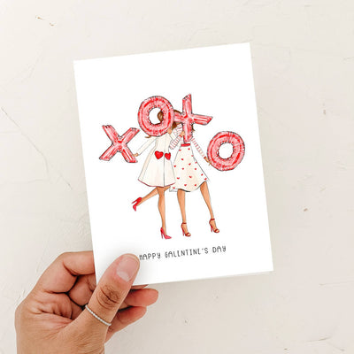 Happy Galentine's Day - Galentine's & Friendship Greeting Card - Lemon And Lavender Toronto