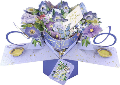 Happy Mother's Day Pop Up Bouquet Flowers Mother's Day Greeting Card - Lemon And Lavender Toronto