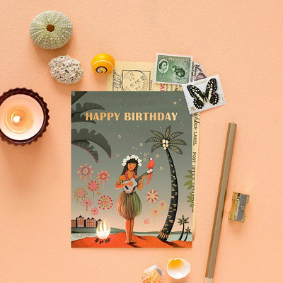 Hawaii Girl Birthday Card - Lemon And Lavender Toronto