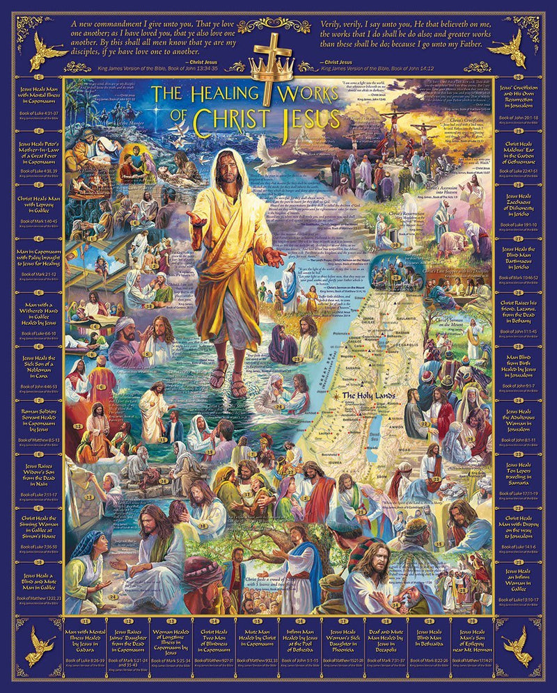 Healings of Jesus 1000 Piece Jigsaw Puzzle - Lemon And Lavender Toronto