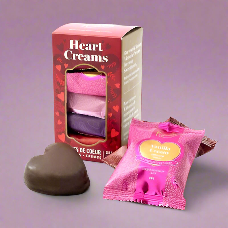 Heart Cream Window Box of 5 - Rogers Chocolate - Lemon And Lavender Toronto