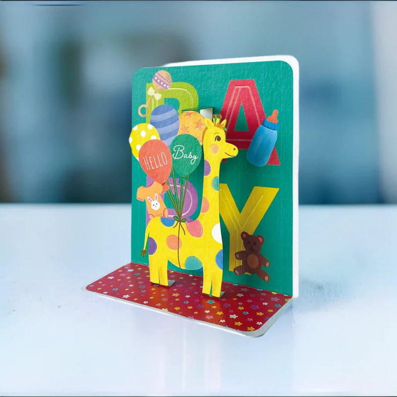 Hello Baby Pop - up Small 3D Card - Lemon And Lavender Toronto