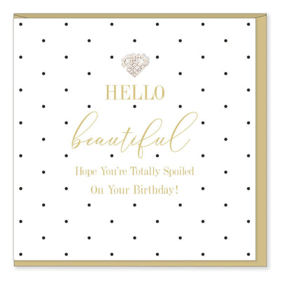 Hello Beautiful Birthday Card - Lemon And Lavender Toronto