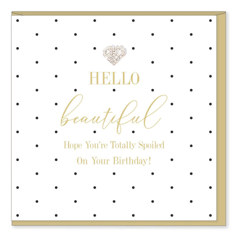 Hello Beautiful Birthday Card - Lemon And Lavender Toronto