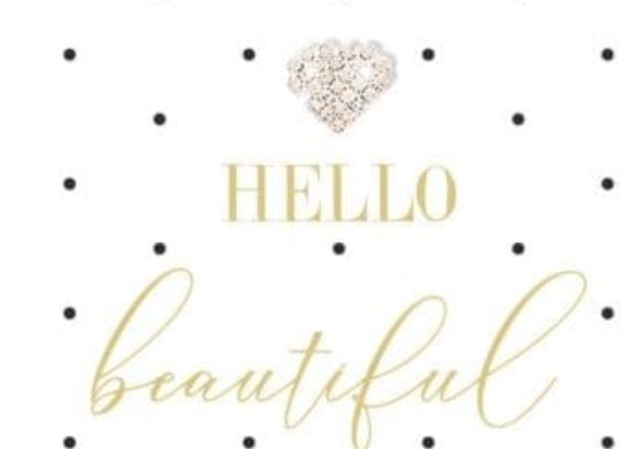 Hello Beautiful Birthday Card - Lemon And Lavender Toronto