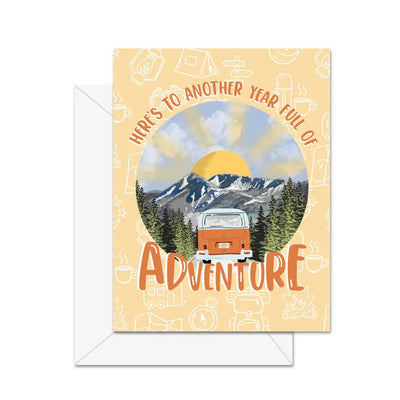 Here's To Another Year Full of Adventure - Greeting Card - Lemon And Lavender Toronto