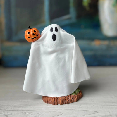 Hey Boo! Wiggle Ghost with Trick Or Treat Bag Figurine - Lemon And Lavender Toronto