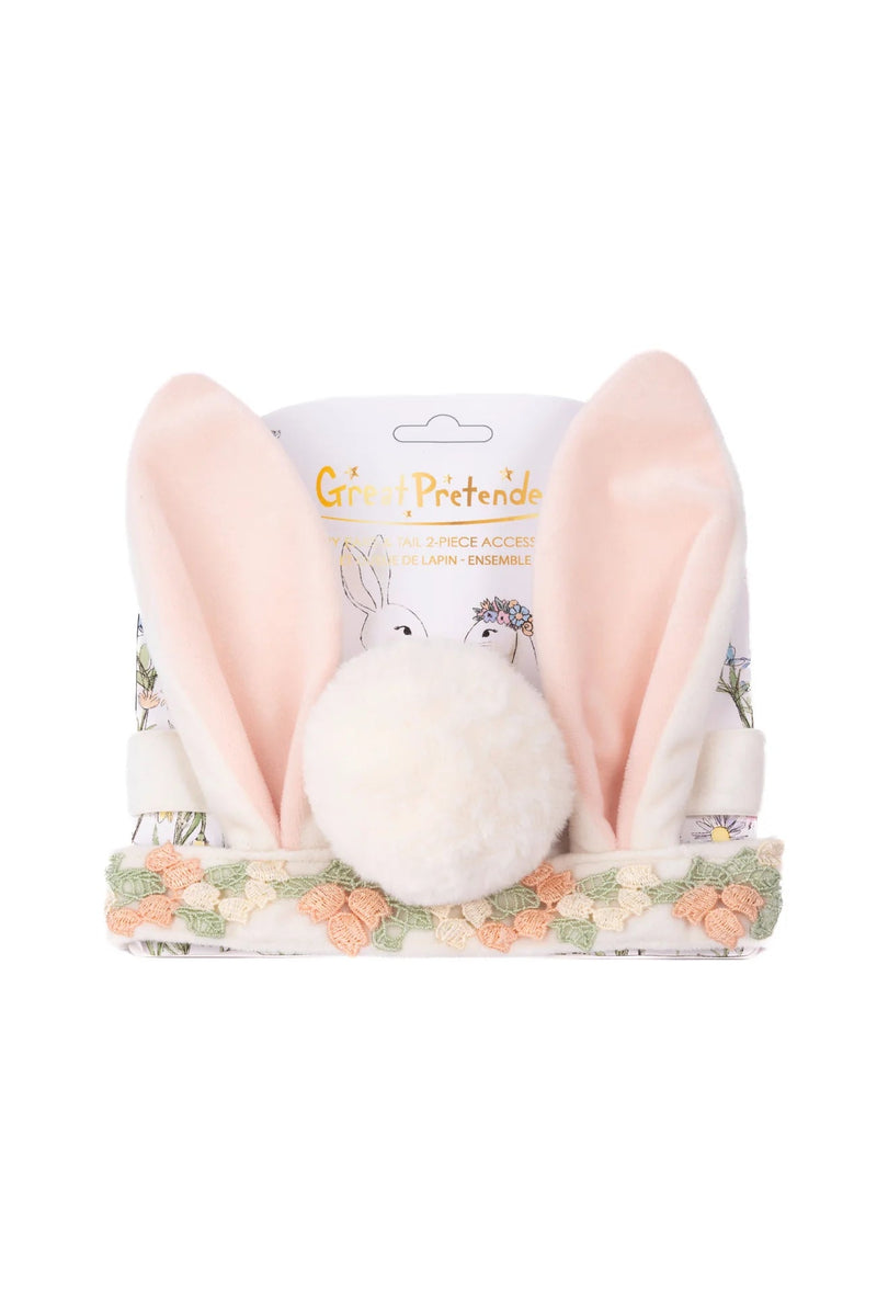 Hippity Hop Bunny Ears &amp; Tail Accessory Set - Lemon And Lavender Toronto