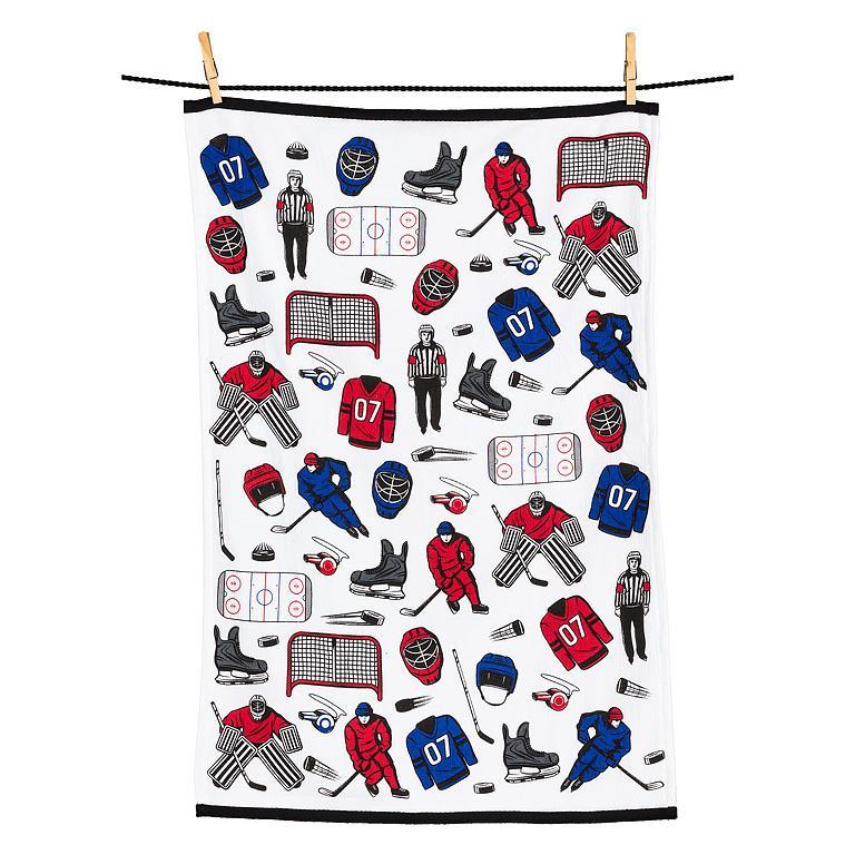 Hockey Icons Terry Kitchen Towel - Lemon And Lavender Toronto