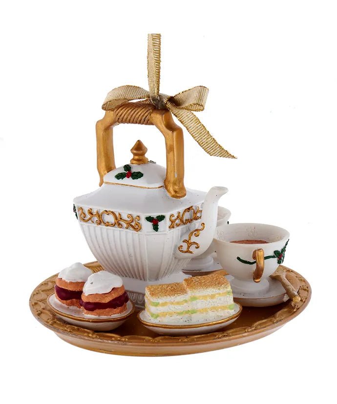 Holiday Formal Tea Set Ornament - Lemon And Lavender Toronto