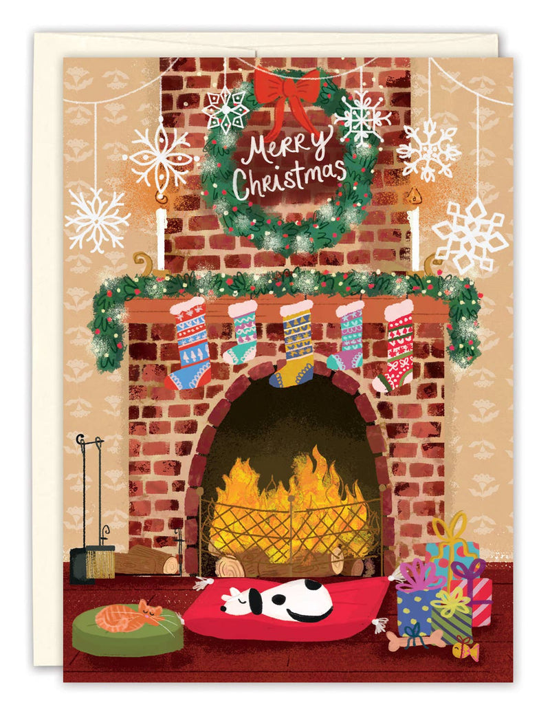 Holiday Hearth Christmas Card - Lemon And Lavender Toronto