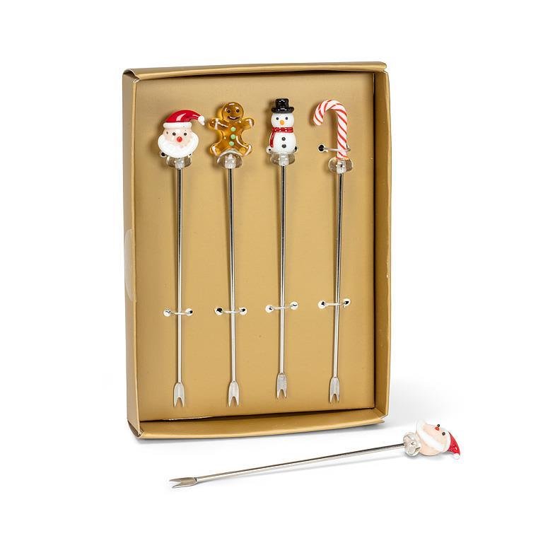 Holiday Icon Cocktail Picks. Set of 4 - Lemon And Lavender Toronto