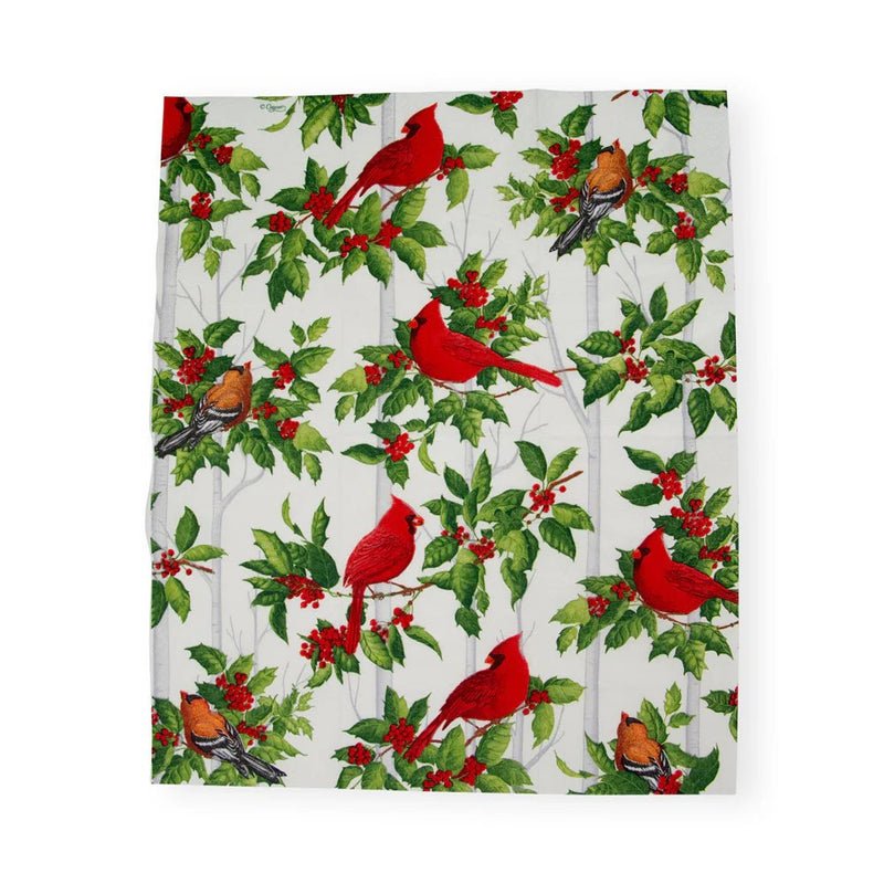 Holly And Cardinals Guest Towel Napkins - Lemon And Lavender Toronto