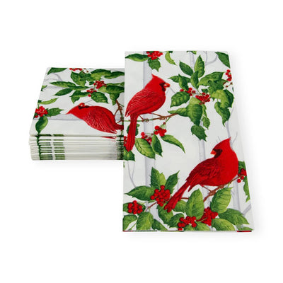 Holly And Cardinals Guest Towel Napkins - Lemon And Lavender Toronto