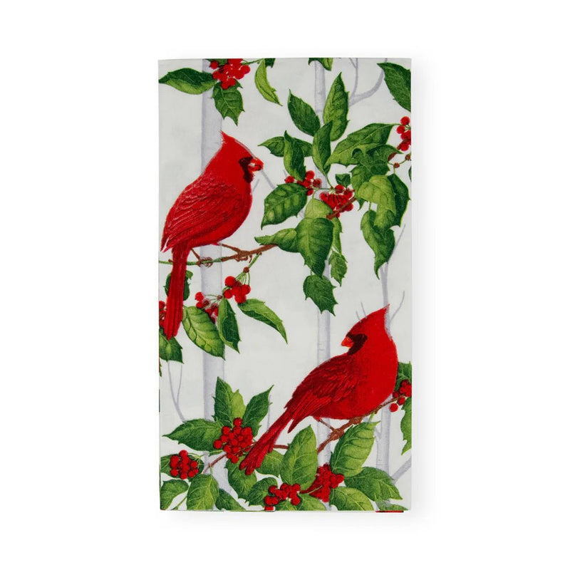 Holly And Cardinals Guest Towel Napkins - Lemon And Lavender Toronto