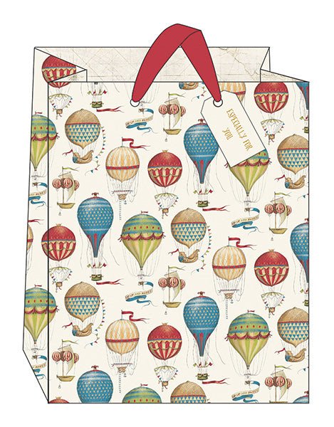 Hot Air Balloon Large Gift Bag - Lemon And Lavender Toronto