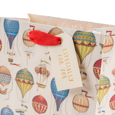 Hot Air Balloons Gift Bag - Medium - Lemon And Lavender Toronto