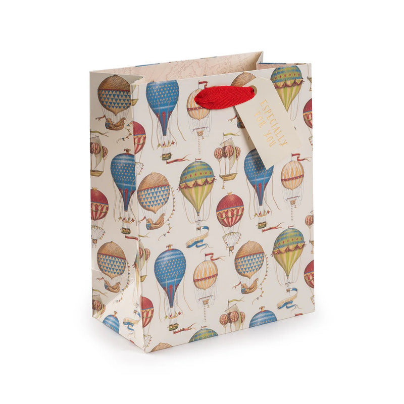 Hot Air Balloons Gift Bag - Medium - Lemon And Lavender Toronto