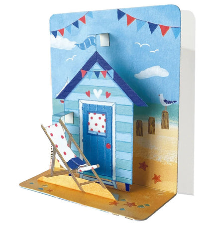 House on The Beach Pop - up Small 3D Card - Lemon And Lavender Toronto